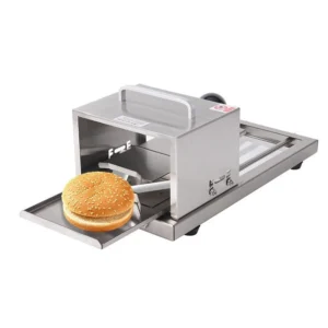 Manual Stainless Steel Bread Slicer, 4 Adjustable Thickness Burger Bagel Cutter