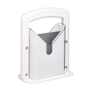 Hoan Bagel Guillotine Slicer with Safety Shield White