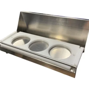 Commercial Hamburger Bun & Bagel Manual Slicer Stainless Steel Triple Holder